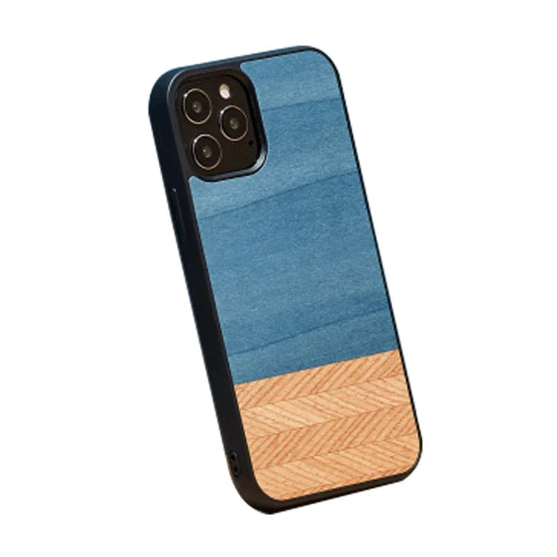 Man & Wood Case For iPhone 12 / 12 Pro - Denim - Tashqila Man & Wood Case For iPhone 12 / 12 Pro - Denim - Tashqila